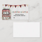 Ugly Sweater Baby Duschdusche Windeln Raffel Visitenkarte (Vorne/Hinten)