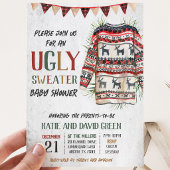 Ugly Sweater Baby Dusche Einladung