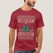 Ugly Sweater Cat in Tree T-Shirt (Vorderseite)