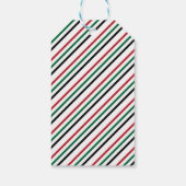 Ugly Sweater Christmas Baby Dusche Geschenkanhänger (Rückseite)