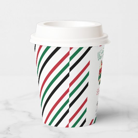 Ugly Sweater Christmas Baby Dusche Pappbecher (Rechts)