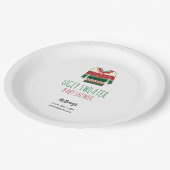 Ugly Sweater Christmas Baby Dusche Pappteller (Schrägansicht)