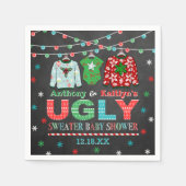 Ugly Sweater Christmas Baby Dusche Serviette (Vorderseite)