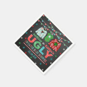 Ugly Sweater Christmas Baby Dusche Serviette (Ecke)