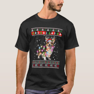 Ugly Sweater Christmas Corgi Dog Puppy Xmas Pajama T-Shirt