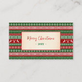 Ugly Sweater Christmas Free Drink Party Ticket (Rückseite)