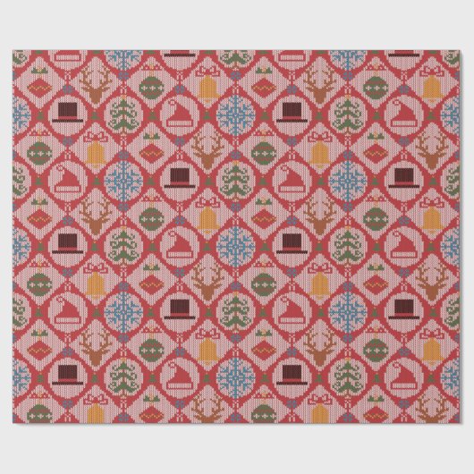Ugly Sweater Christmas Geschenkpapier (Flach)