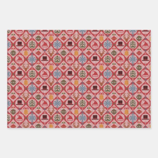 Ugly Sweater Christmas Geschenkpapier Set (Vorderseite 3)