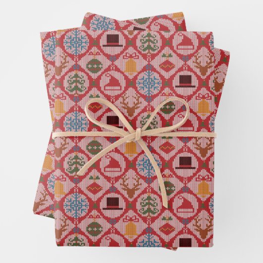 Ugly Sweater Christmas Geschenkpapier Set (Beispiel)