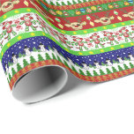 Ugly Sweater Christmas Geschenkwrap Geschenkpapier<br><div class="desc">©staceyjean.com</div>