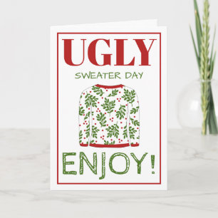 Ugly Sweater Christmas Gruß Karte