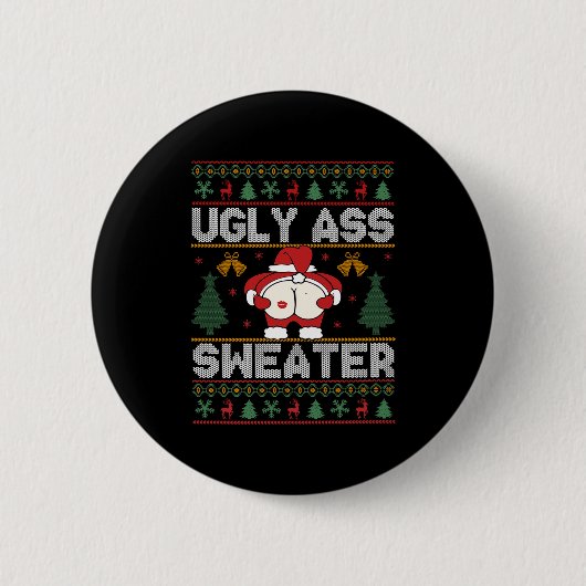 Ugly Sweater Christmas Long Sleeve Button (Vorderseite)