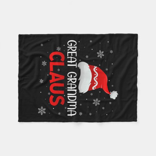 Ugly Sweater Christmas Matching Costume Great Gran Fleecedecke (Vorderseite (Horizontal))