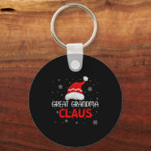 Ugly Sweater Christmas Matching Costume Great Gran Schlüsselanhänger (Vorderseite)