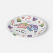 Ugly Sweater Christmas Pappteller (Schrägansicht)