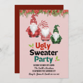 Ugly Sweater Christmas Party Einladung (Vorne/Hinten)