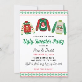 Ugly Sweater Christmas Party Einladung