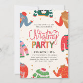 Ugly Sweater Christmas Party Einladung (Vorderseite)