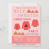 Ugly Sweater Christmas Party Einladung (Vorderseite)