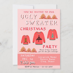 Ugly Sweater Christmas Party Einladung