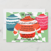 Ugly Sweater Christmas Party Einladung (Rückseite)