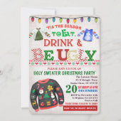 Ugly Sweater Christmas Party Einladung (Vorderseite)