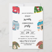 Ugly Sweater Christmas Party Einladung (Vorderseite)