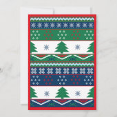 Ugly Sweater Christmas Party Einladung (Rückseite)