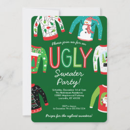 Ugly Sweater Christmas Party Einladung