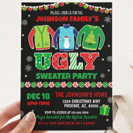 Ugly Sweater Christmas Party Einladung