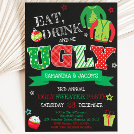 Ugly Sweater Christmas Party Einladung