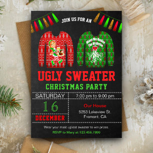 Ugly Sweater Christmas Party Einladung