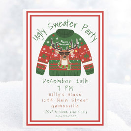 Ugly Sweater Christmas Party Einladung