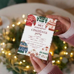 Ugly Sweater Christmas Party Einladung