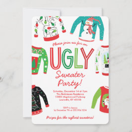 Ugly Sweater Christmas Party Einladung