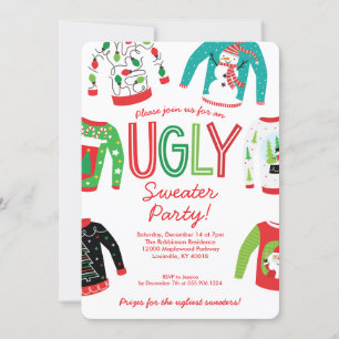 Ugly Sweater Christmas Party Einladung