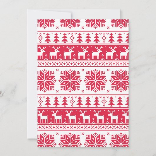 Ugly Sweater Christmas Party Einladung (Rückseite)