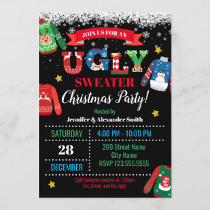 Ugly Sweater Christmas Party Einladung