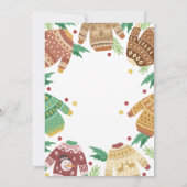 Ugly Sweater Christmas Party Einladung (Rückseite)