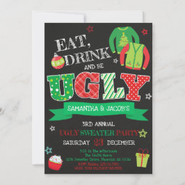 Ugly Sweater Christmas Party Einladung