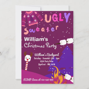 Ugly Sweater Christmas Party Einladung