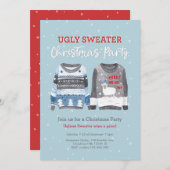 Ugly Sweater Christmas Party Einladung (Vorne/Hinten)
