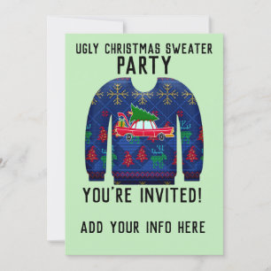 UGLY SWEATER CHRISTMAS-PARTY EINLADUNGEN