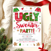 Ugly Sweater Christmas Party Invitation Einladung