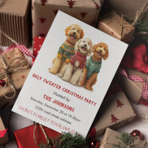Ugly Sweater Christmas Party Invitation