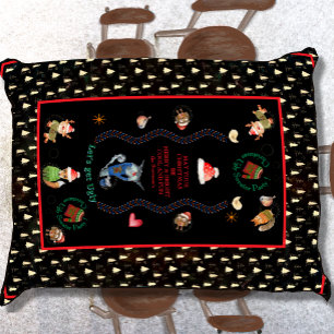 Ugly Sweater Christmas Party Nordic Animals Tischdecke