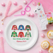 Ugly Sweater Christmas Party Pappteller (Party)