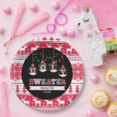 Ugly Sweater Christmas Party Pappteller (Party)