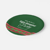 Ugly Sweater Christmas Party, Personalisiert Pappteller (Schrägansicht)