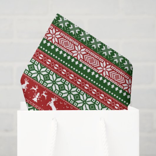 Ugly Sweater Christmas Tissue Paper Seidenpapier (Geschenktüte)